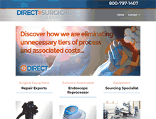 Tablet Screenshot of directsurgicalequipment.com